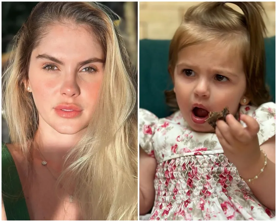 Bárbara Evans e filha