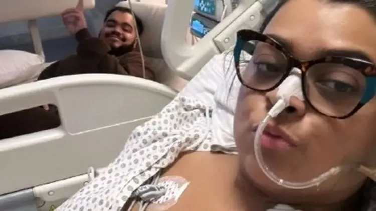 Preta Gil recebe visita no hospital