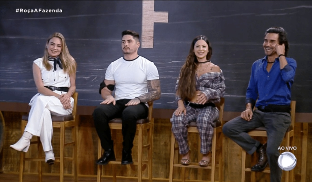‘A Fazenda 15’: Rachel, Lucas, Nathalia e André estão na primeira Roça