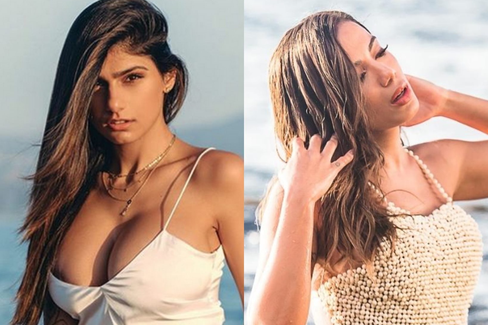 Anitta e Mia Khalifa se seguem nas redes sociais.
