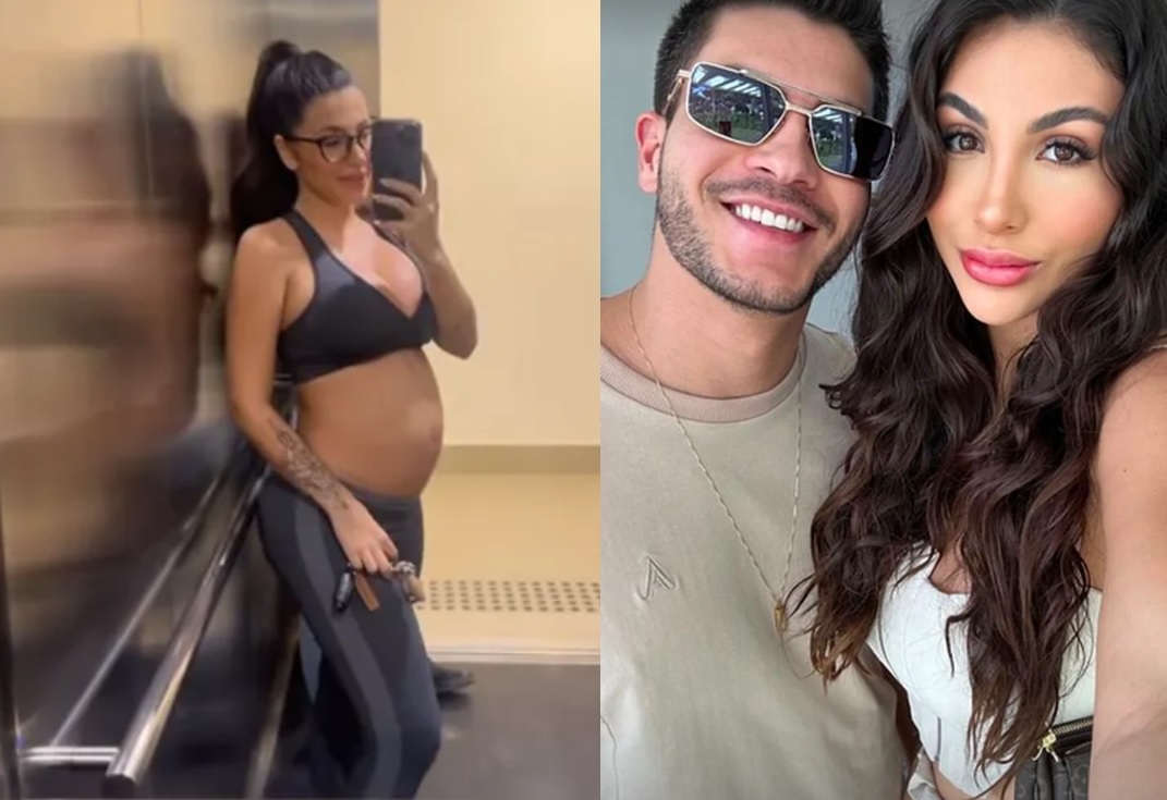 Grávida de Arthur Aguiar, Jheny Santucci dá palpite sobre sexo do bebê