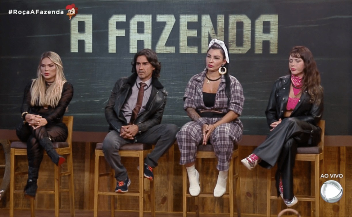 ‘A Fazenda 15’: Kally, André, Jenny e Nadja estão na Roça