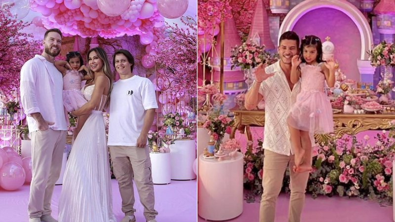 Maíra Cardi e Arthur Aguiar celebram aniversário da filha