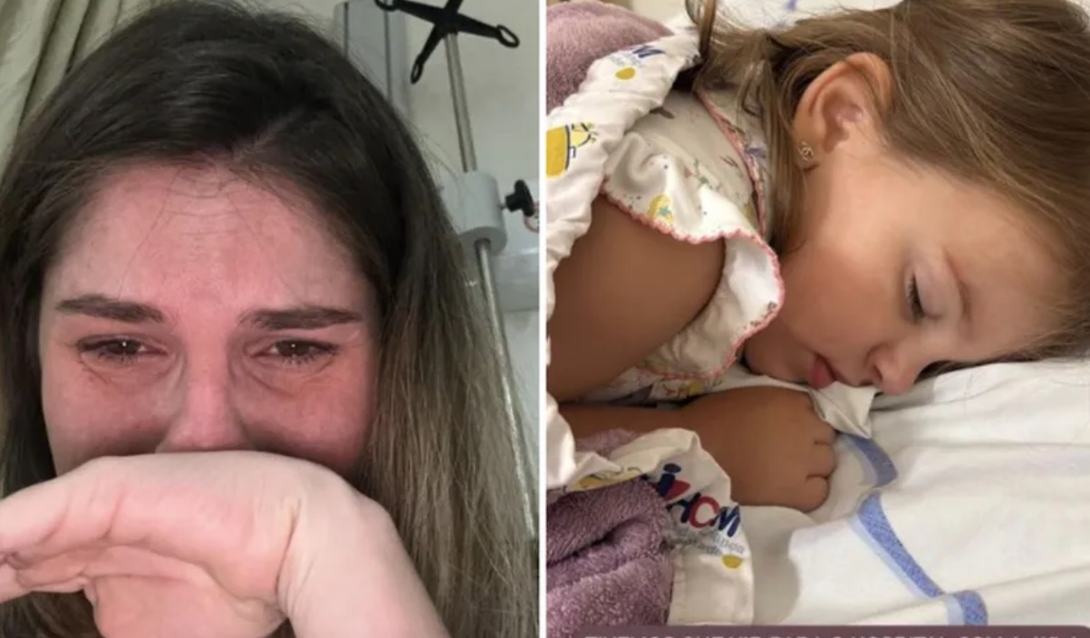 Filha de Bárbara Evans passa por cirurgia para retirada de amendoim do pulmão