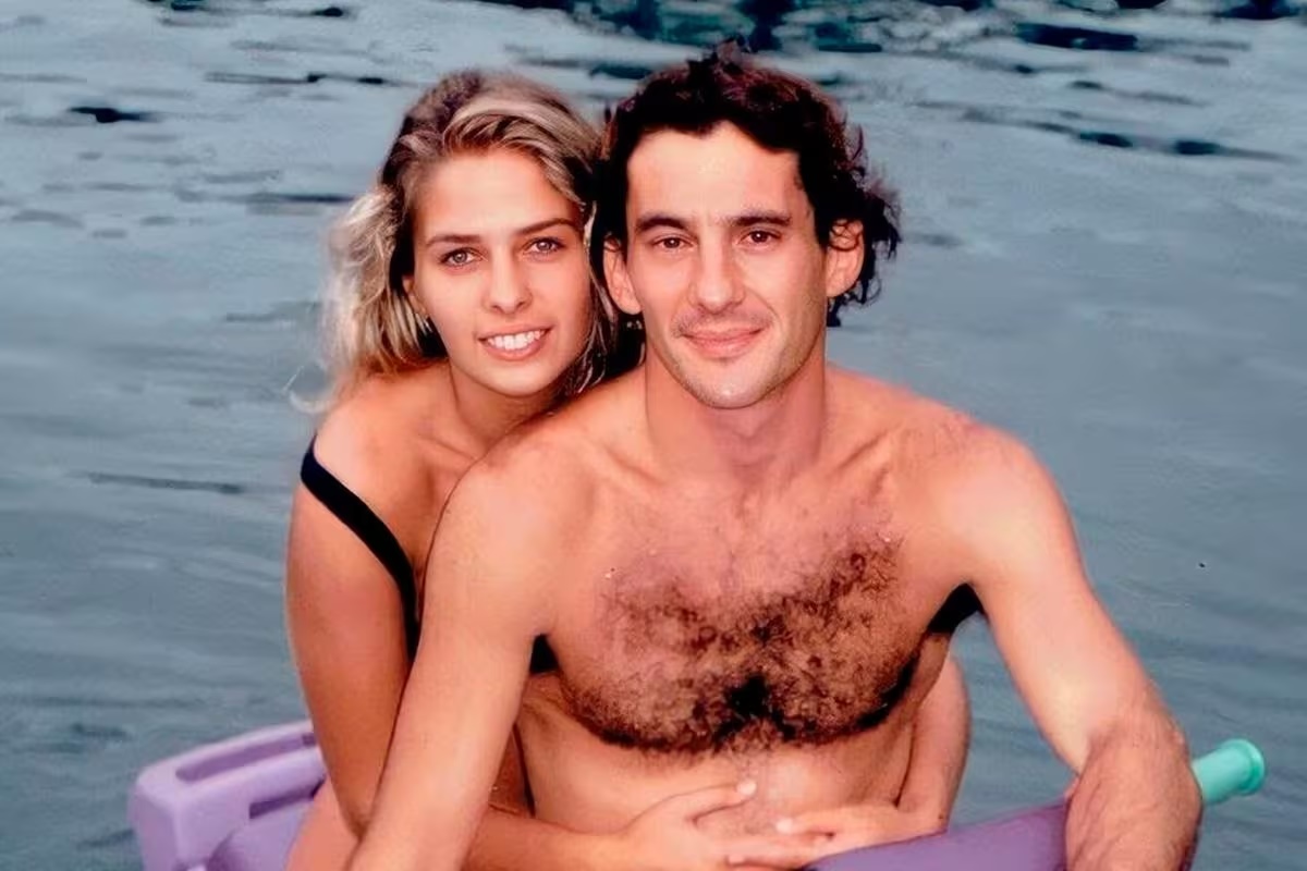 Adriane Galisteu era namorada de Ayrton até seu falecimento