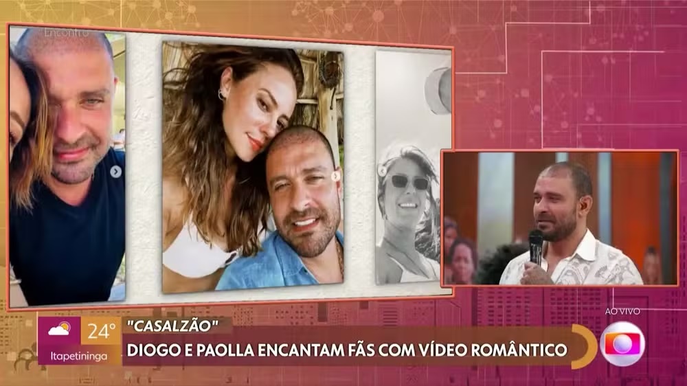 Diogo Nogueira se derrete por Paolla Oliveira