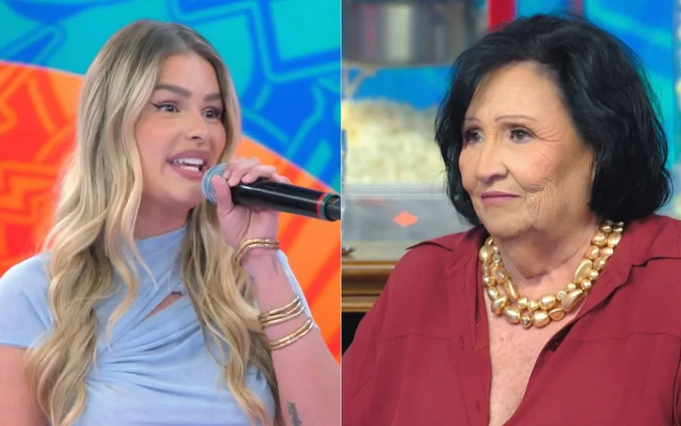 Dona Déa dá bronca em Yasmin Brunet